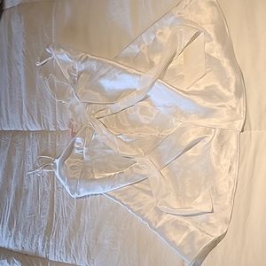 Victoria's Secret small silk white tie in front lingerie